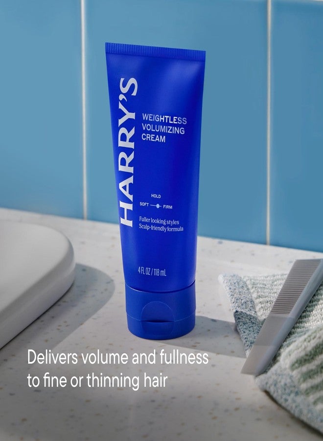 هاري كريم هاريز الخفيف لتكثيف الشعر، كريم تصفيف خفيف الوزن للشعر الخفيف أو الناعم، لمسة نهائية طبيعية، 4 أونصة سائلة - Image 2